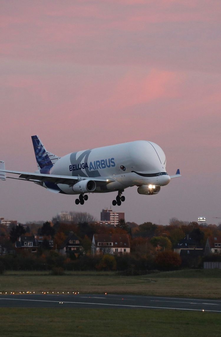 The BelugaXL landing in Germany The BelugaXL landing in Germany