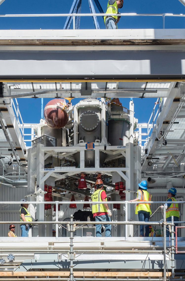Propulsion Qualification Module Installed at White Sands Test Facility Propulsion Qualification Module Installed at White Sands Test Facility