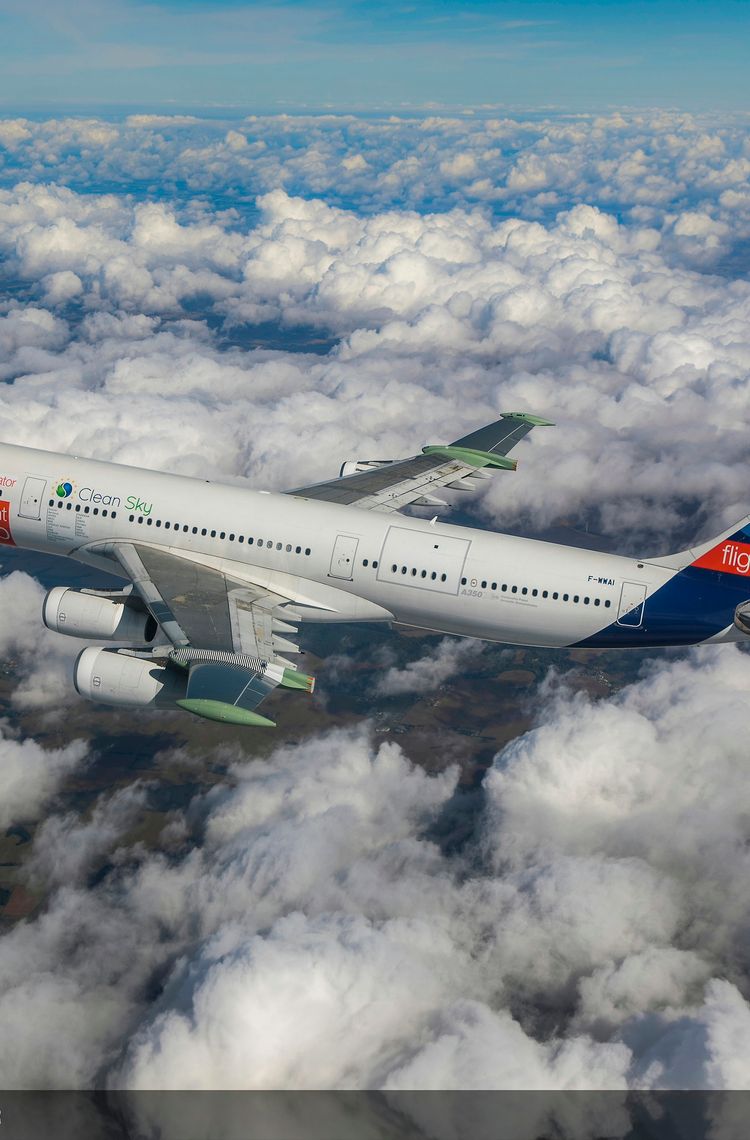 A340 Laminar Flow BLADE Demonstrator First Flight - In Flight A340 Laminar Flow BLADE Demonstrator First Flight - In Flight