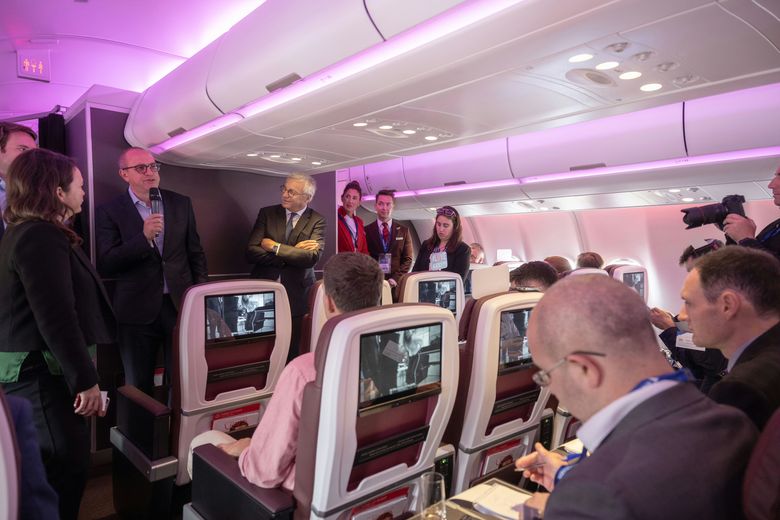 FIA Airshow 2024 - Press conference in A330-900 Virgin Atlantic FIA Airshow 2024 - Press conference in A330-900 Virgin Atlantic