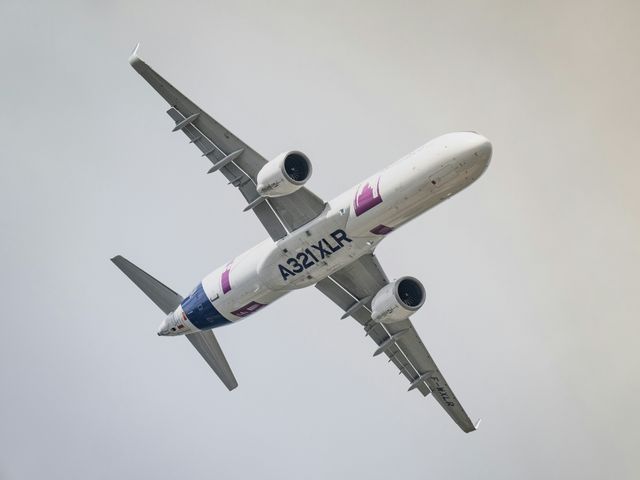 FIA Airshow 2024 Day 1- A321XLR flying display FIA Airshow 2024 Day 1- A321XLR flying display