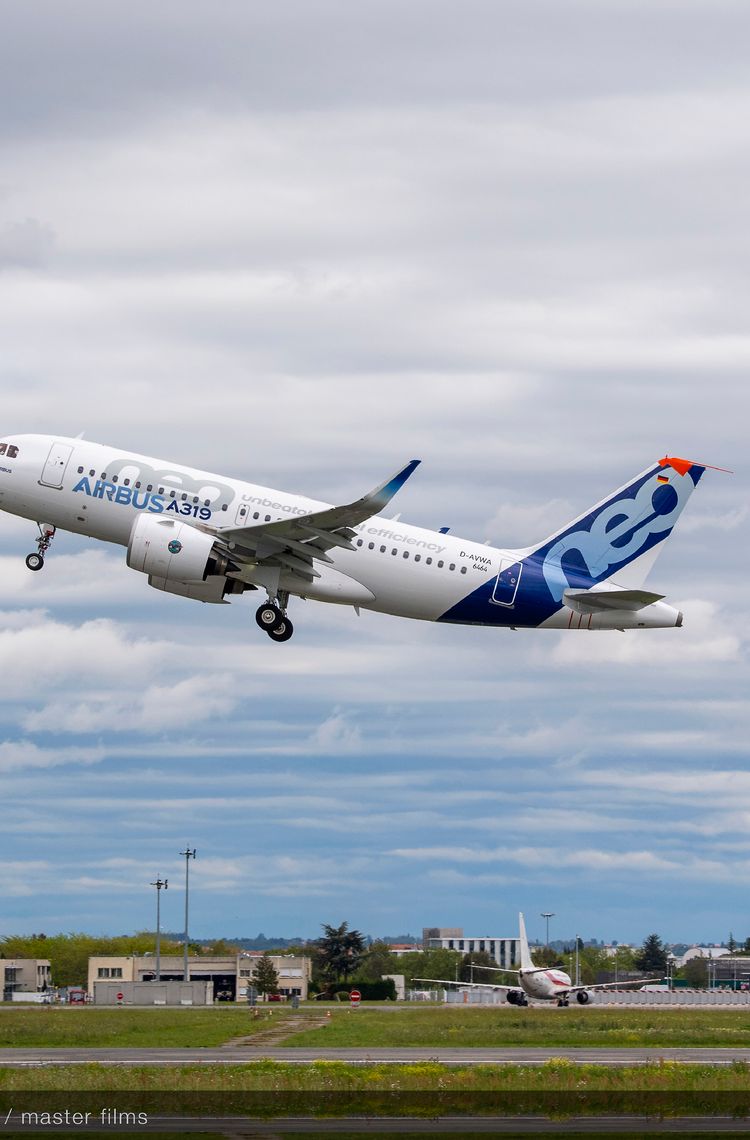 First A319neo flight with Pratt & Whitney engines First A319neo flight with Pratt & Whitney engines