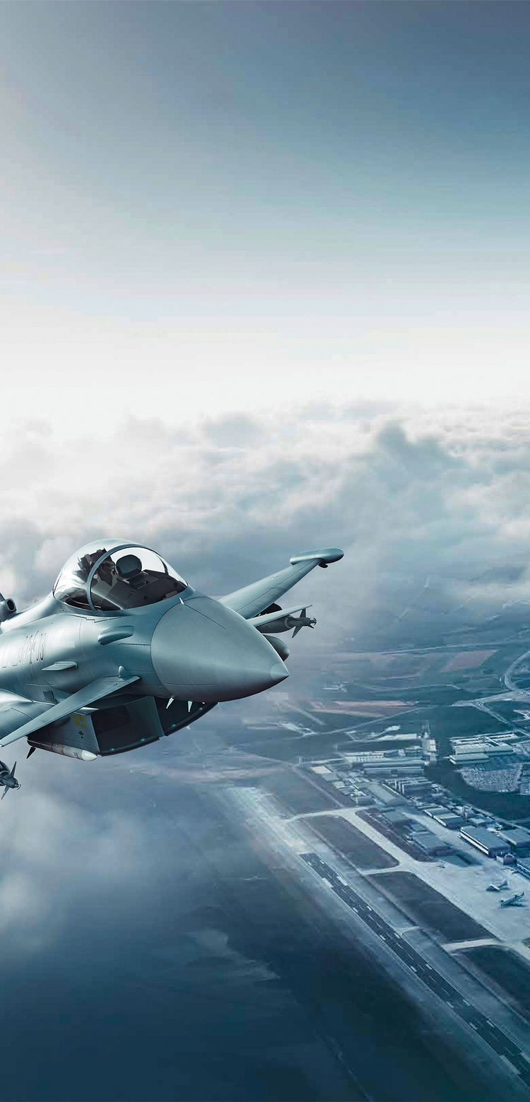 Eurofighter Typhoon flying Eurofighter Typhoon flying