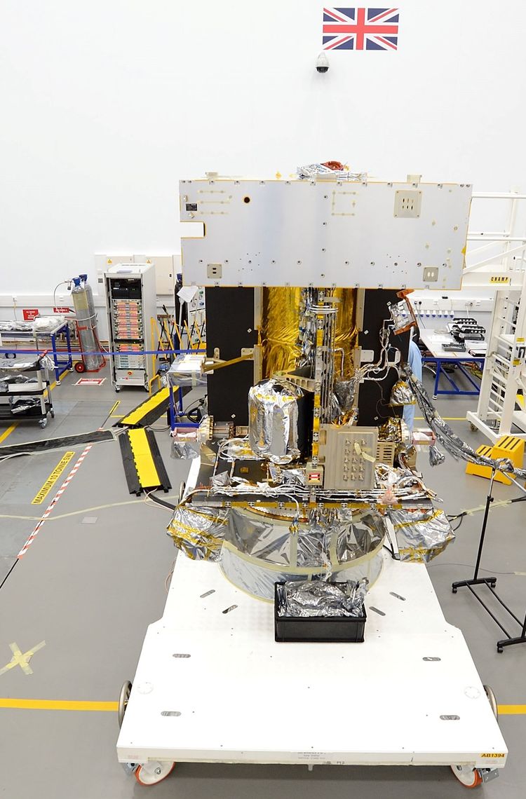 Airbus’ Solar Orbiter in the final stages of integration in Stevenage, UK Airbus’ Solar Orbiter in the final stages of integration in Stevenage, UK