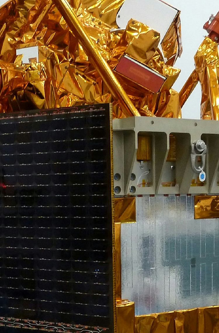 Airbus-built Sentinel-5P satellite in clean room, Stevenage Airbus-built Sentinel-5P satellite in clean room, Stevenage