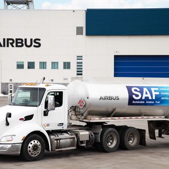 SAF truck at Airbus Canada SAF truck at Airbus Canada