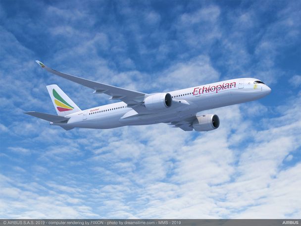 A350-900 Ethiopian rendering