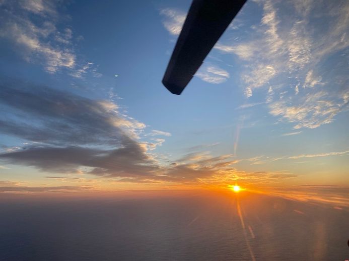 A glorious sunset during the Airbus NH90's mission A glorious sunset during the Airbus NH90's mission