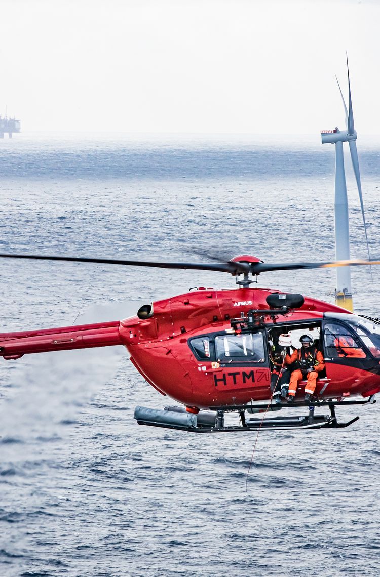 HTM's H145 in use for offshore wind operation HTM's H145 in use for offshore wind operation