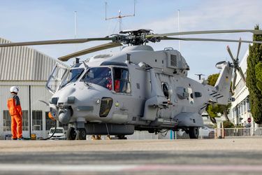 NH90 Sea Tiger with crew members NH90 Sea Tiger with crew members