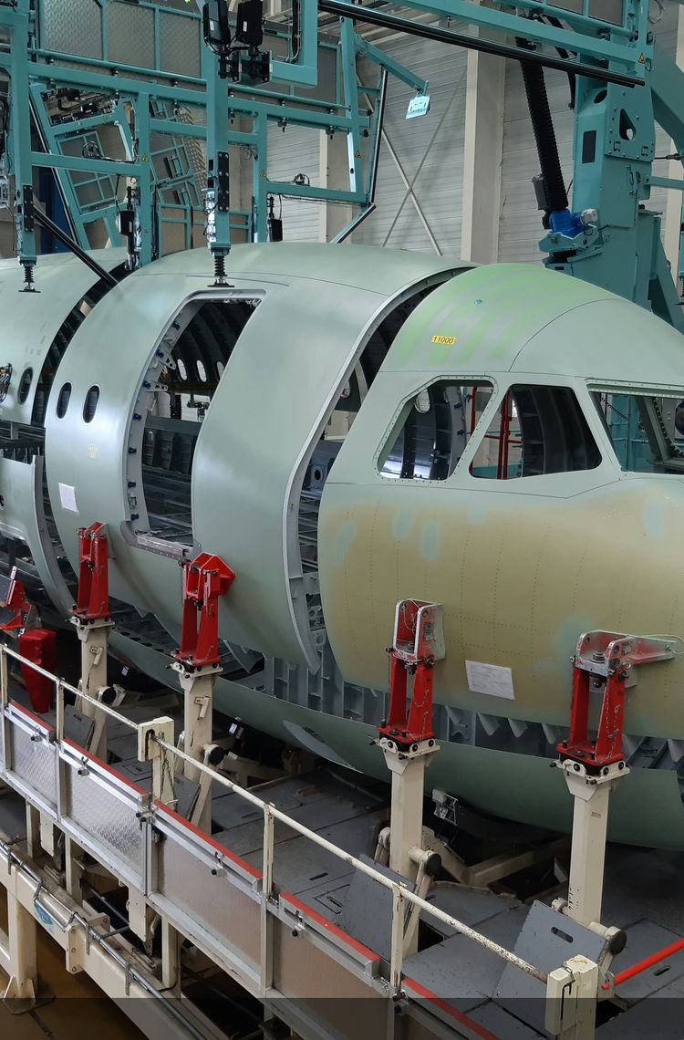 A321 XLR manufacturing - Fuselage close up A321 XLR manufacturing - Fuselage close up