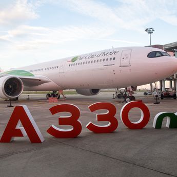 1st A330neo Air Côte d'Ivoire Delivery Ceremony-aircraft with letters 1st A330neo Air Côte d'Ivoire Delivery Ceremony-aircraft with letters