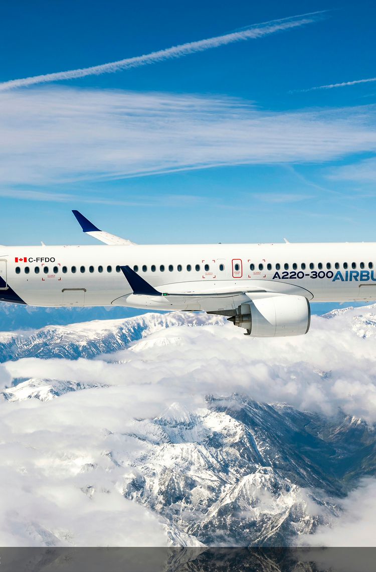 A220-300 air to air during Airbus 50th years anniversary A220-300 air to air during Airbus 50th years anniversary