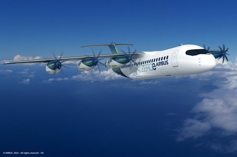 Airbus ZEROe 6 pods concept plane