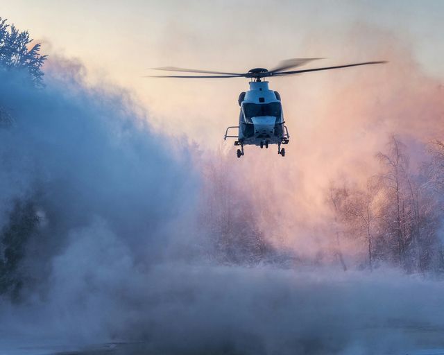 Airbus H160 helicopter happily handles Finland’s freezing winter Airbus H160 helicopter happily handles Finland’s freezing winter