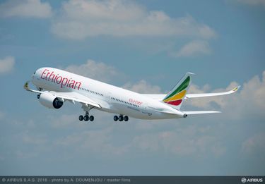 First Flight of the A350-900 Ethiopian Airlines MSN040 - take off First Flight of the A350-900 Ethiopian Airlines MSN040 - take off