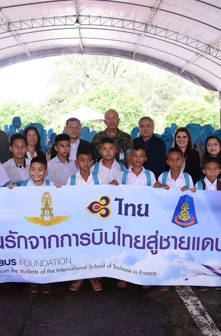 Airbus Foundation And THAI Deliver School Supplies To Narathiwat Province In Thailand Airbus Foundation And THAI Deliver School Supplies To Narathiwat Province In Thailand
