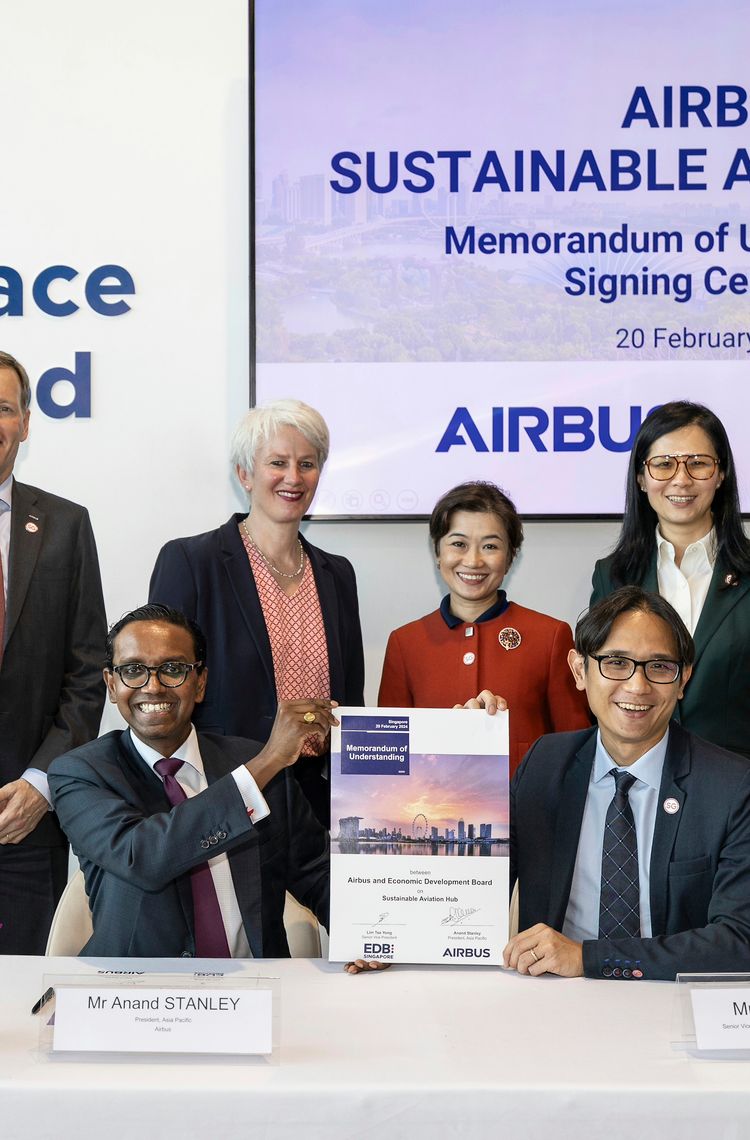 Airbus and EDB to launch Sustainable Aviation Hub in Singapore Airbus and EDB to launch Sustainable Aviation Hub in Singapore
