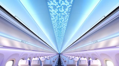 Airspace cabin ceiling