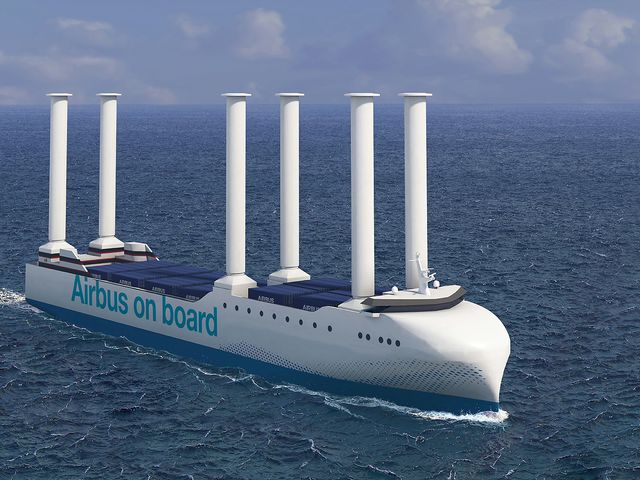 Rendering of the new vessel, chartered by Airbus Rendering of the new vessel, chartered by Airbus