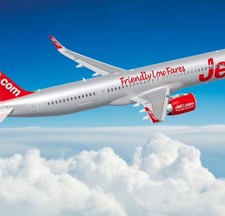A321neo Jet2.com in flight - rendering A321neo Jet2.com in flight - rendering