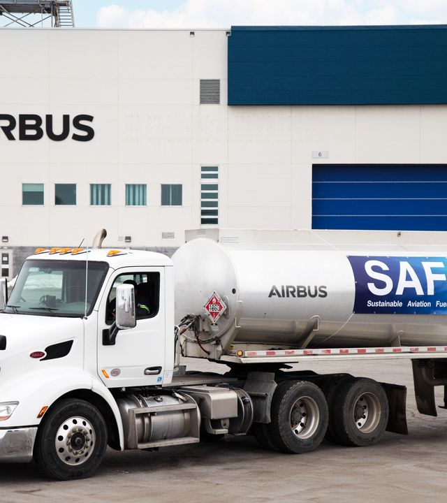 SAF truck at Airbus Canada SAF truck at Airbus Canada
