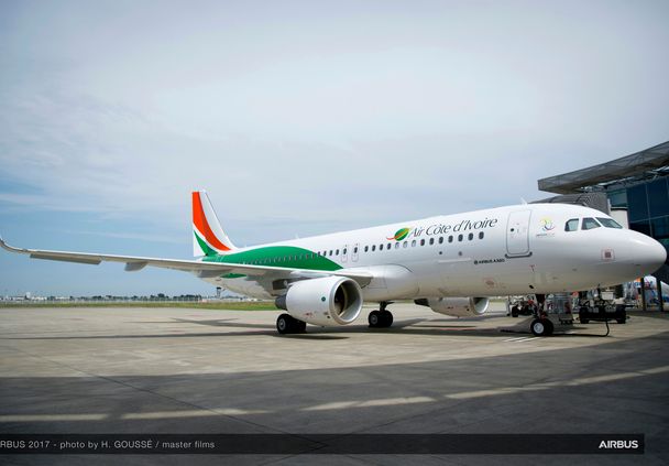 1st A320 delivery to Air Côte d'Ivoire