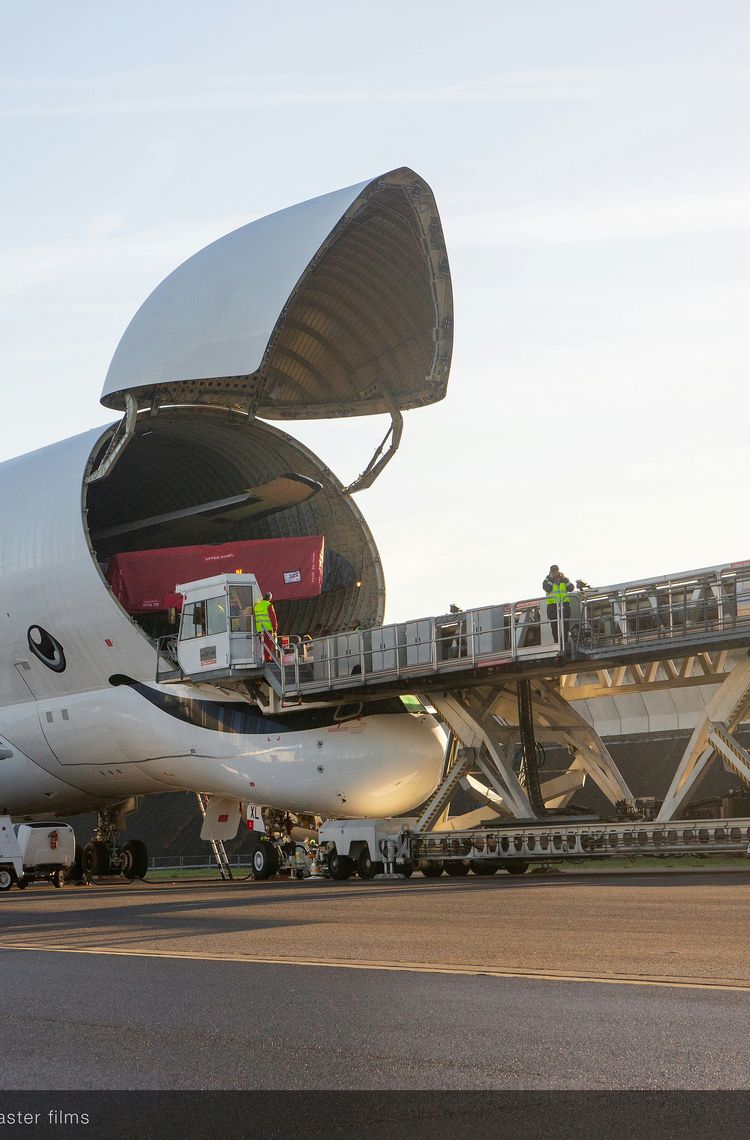 BelugaXL first flight carrying set of A350 XWB wings BelugaXL first flight carrying set of A350 XWB wings