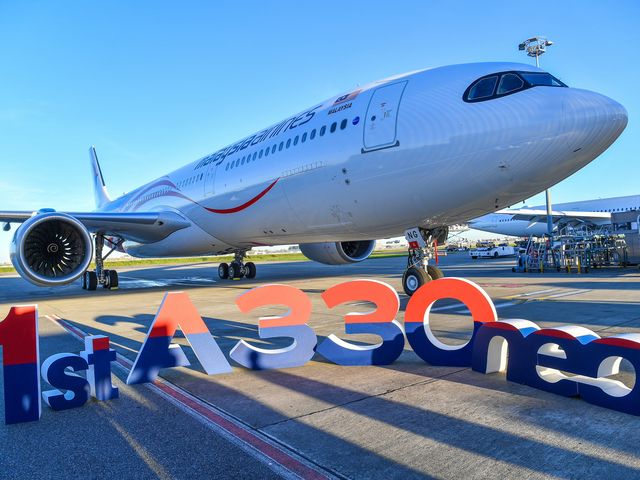 A330neo Malaysia Airlines delivery with letters A330neo Malaysia Airlines delivery with letters